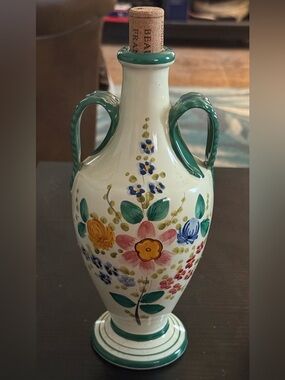 Vintage Antique DERUTA Italy Pitcher Vase.